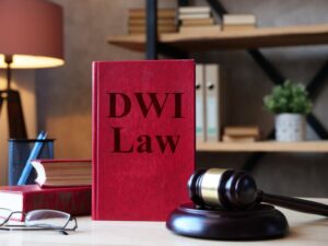 DWI Law Book with Judge's Hammer